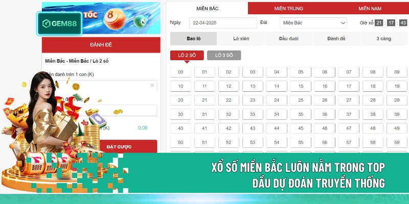 Xổ số miền Bắc luôn nằm trong top đầu dự đoán truyền thống